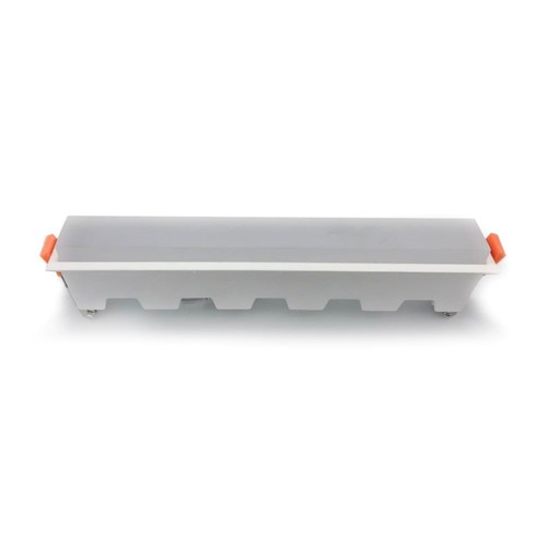 Réglette LED linéaire encastrable 20W - 1400lm, 6400K, blanc, 27cm, IP20