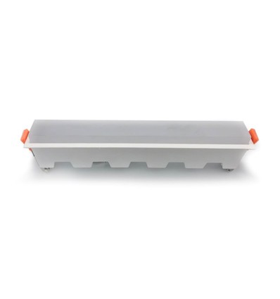 Réglette LED linéaire encastrable 20W - 1400lm, 6400K, blanc, 27cm, IP20