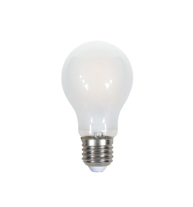 Ampoule LED E27 7W A60 - Verre dépoli, filament, 840lm, blanc chaud