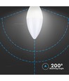 Lot de 2 ampoules LED E14 5,5W flamme - 470lm, équivalent 40W, blister