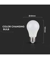 Lot de 2 ampoules LED E27 9W A60 - CCT 3-en-1, 806lm, 200 degrés, blister