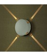 Applique murale LED ronde 4W, blanche - IP65, 360°, 3000K, aluminium, extérieur/intérieur, source lumineuse incluse