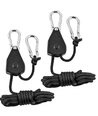 Suspension réglable pour lampe de croissance - Avec mousqueton, capacité de charge 68 kg