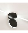 Applique murale LED 7W - IP65, noir, 770lm, blanc chaud, source lumineuse incluse