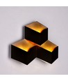 Applique murale LED 9W, noir - 990lm, 3000K, IP20, aluminium, intérieur