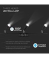 Applique murale LED 13,5W avec 3 têtes - 1260lm, 3000K, finition noire, source lumineuse incluse