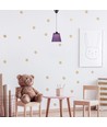 Suspension LED / Plafonnier 7W - Chrome avec abat-jour violet, 4000K, Ø15cm, angle de 90 degrés