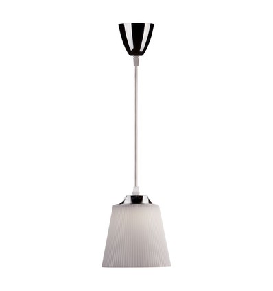 Suspension LED 7W - Ø15cm, abat-jour blanc, 4000K, source lumineuse incluse