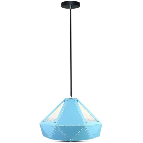 Suspension Pastel Prisma (E27) - bleu, Ø310*180mm