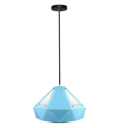 Suspension Pastel Prisma (E27) - bleu, Ø310*180mm