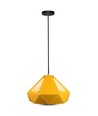 Suspension E27 Prism - Jaune, métal, Ø31x18cm, sans source lumineuse
