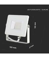 Projecteur 20W - puce Samsung, 6400K, boîtier blanc