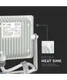 Projecteur 20W - puce Samsung, 6400K, boîtier blanc