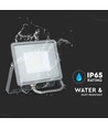 Projecteur LED 30W avec puce Samsung - 80lm/W, IP65, blanc chaud, gris, 5 ans de garantie