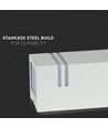 Applique murale carrée GU10 avec éclairage haut/bas - IP44 extérieur, blanc, acier inoxydable, sans source lumineuse
