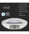 Applique murale LED 10W - 1100lm, 3000K, ronde, blanche, IP20, source lumineuse incluse