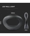 Applique murale LED 10W 4000K - Boîtier noir