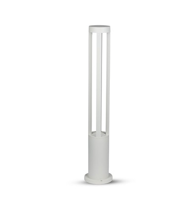 Lanterne LED 10W - 6400K, boîtier blanc, hauteur 80 cm
