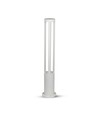 Lanterne LED 10W - 6400K, boîtier blanc, hauteur 80 cm