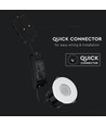 Spot LED encastrable fire-rated 10W Bluetooth - CCT, dimmable, IP65, blanc, Smart Home, garantie 5 ans
