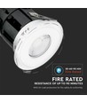 Spot LED encastrable fire-rated 10W Bluetooth - CCT, dimmable, IP65, blanc, Smart Home, garantie 5 ans