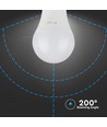 Ampoule plastique 8,5W A60 E27, puce Samsung, 6400K