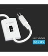Capteur de main pour rubans LED, 12V - Max 24W, blanc, connecteur DC 2.1mm, capteur on/off pour lampe de chevet