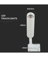 Spot sur rail LED Samsung 7W, RA90 - Blanc, 24°, 5 ans de garantie