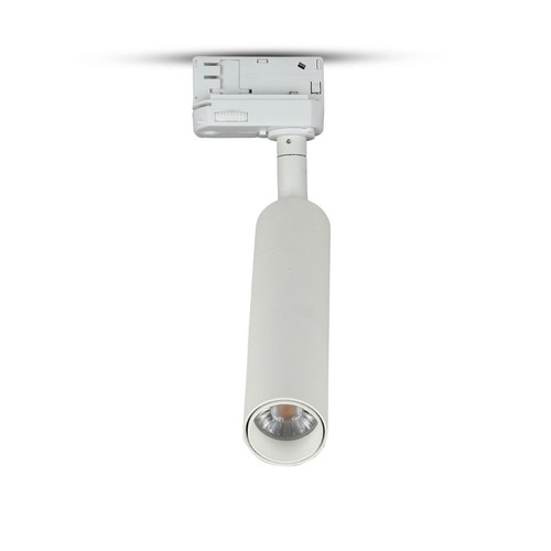 Spot LED sur rail 15W - puce Samsung 5000K, garantie 5 ans, boîtier blanc