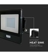 Projecteur LED 30W avec détecteur - Puce LED Samsung, lampe de travail