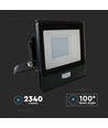 Projecteur LED 30W avec détecteur - Puce LED Samsung, lampe de travail