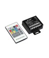 Contrôleur LED RGB avec télécommande RF 20 touches - 12V/24V, 3 canaux, max 480W, IP20