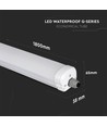 Lampe Étanche 60W - LED, 180cm, Puce Samsung, 4000K, Garantie 5 Ans