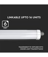 Lampe Étanche 60W - LED, 180cm, Puce Samsung, 4000K, Garantie 5 Ans