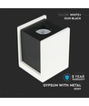 Spot en saillie GU10 pour plâtre - Square, Pistol Black, carré, sans source lumineuse