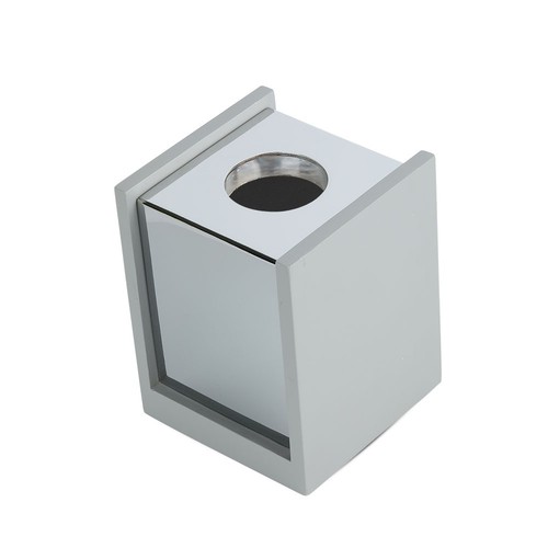GU10 - béton gris, surface en métal plâtre avec base chromée (carré)