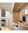 Spot en saillie GU10 - Gris/Gun black, aspect béton, IP20 intérieur, sans source lumineuse