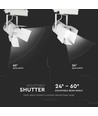 Spot LED sur rail 33W - puce Samsung, 3000K, garantie 5 ans, boîtier blanc