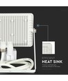 Projecteur LED 30W avec capteur, LED Samsung - IP65, blanc, 6400K