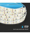 Ruban LED 12W/m - Samsung Chip, 12V, 6500K, IP20, 5m/rouleau