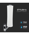 Applique murale design LED 18W, dimmable - 1200lm, blanc, blanc chaud, variation Triac, angle 120°