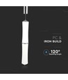 Suspension 32W LED Designer Double Long, dimmable - 3000K, blanc, 2100lm, Triac dimmable