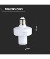 Douille connectée E27 Wi-Fi - Max 20W, compatible Alexa et Google Home, blanc