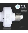 Douille connectée E27 Wi-Fi - Max 20W, compatible Alexa et Google Home, blanc
