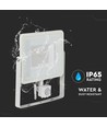 Projecteur LED 50W avec détecteur - IP65, 4000lm, blanc chaud, détecteur de mouvement PIR, bord blanc