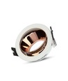Spot encastrable GU10 - Rond, blanc/or rose, aluminium, perçage : Ø7,2 cm, IP20 intérieur