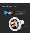 Spot encastrable GU10 - Rond, blanc/or rose, aluminium, perçage : Ø7,2 cm, IP20 intérieur