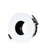 Spot encastrable GU10 - Rond, blanc/noir, aluminium, trou : Ø7,5 cm, dim : Ø8 cm
