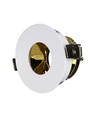 Spot encastrable GU10 - Rond, blanc/or, aluminium, trou : Ø7,5 cm, dim : Ø8,3 cm