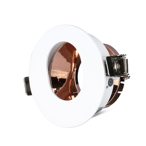 GU10 - Rond Blanc+Or Rose